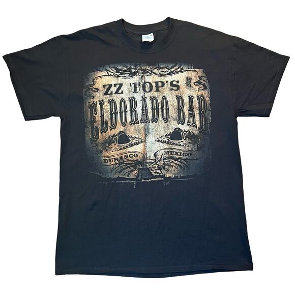 ZZ Top Eldorado Bar Durango Mexico Men's MD Concert T-shirt Dates On Back - Picture 1 of 4